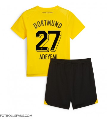 Borussia Dortmund Karim Adeyemi #27 Replika Hemmatröja Barn 2023-24 Kortärmad (+ Korta byxor)